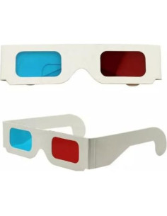 Gafas 3D Hony 10 Pares Lentes Rojas y Cian Plegables 2