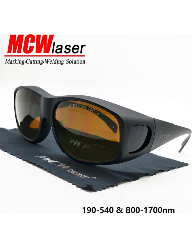 Gafas de Seguridad Láser MCWlaser EP-1 Protección 190-540nm