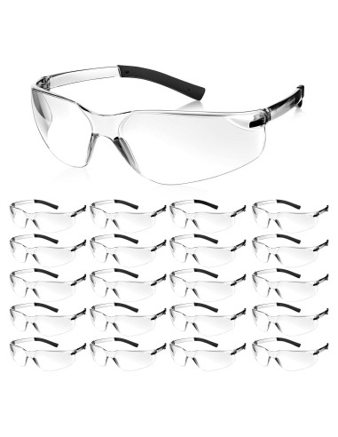 Gafas de Seguridad Queekay 20 Pcs Policarbonato UV