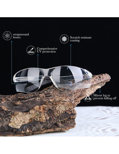 Gafas de Seguridad Queekay 20 Pcs Policarbonato UV