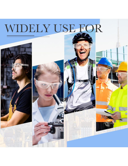 Gafas de Seguridad Queekay 20 Pcs Policarbonato UV