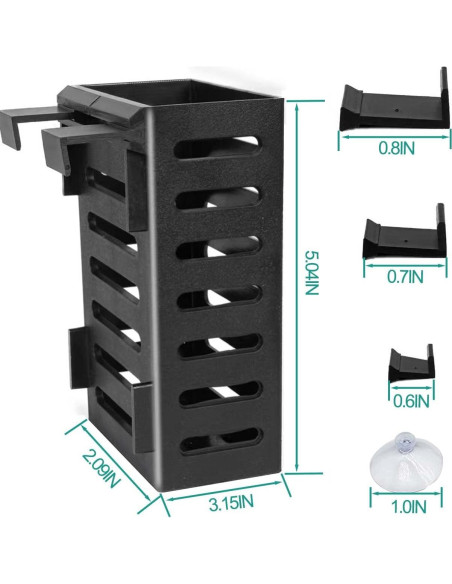 Tazas Colgantes para Acuarios QICIKRASE 2 PCS Soporte Plantas