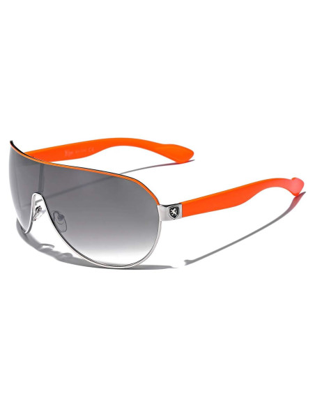 Gafas de sol aviador escudo para hombres de moda