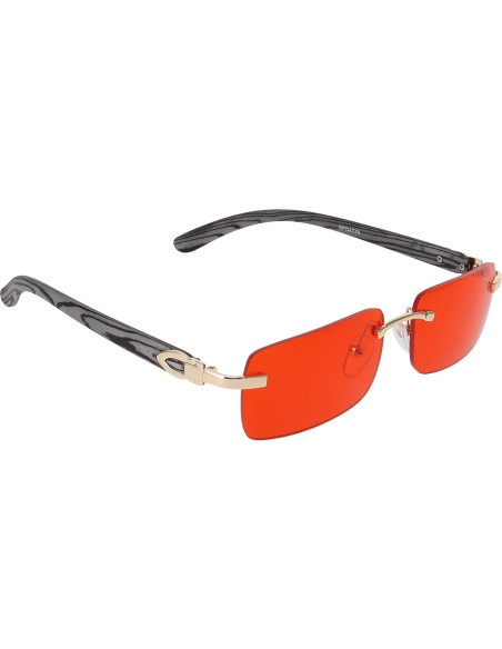 Gafas de sol sin montura Flawless Elite Slim Rojo 54mm
