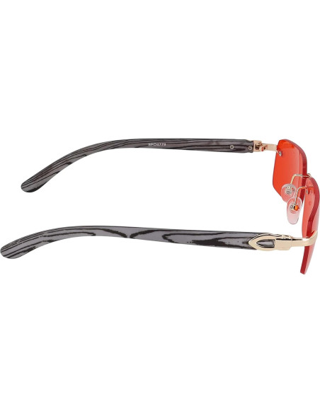 Gafas de sol sin montura Flawless Elite Slim Rojo 54mm