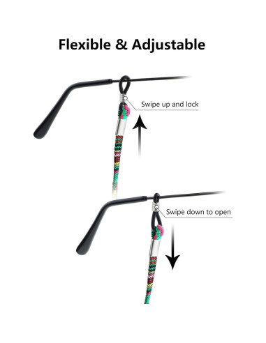 Cadena para Gafas Frienda 8 Piezas Ajustable Unisex