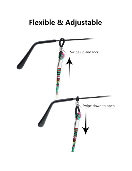 Cadena para Gafas Frienda 8 Piezas Ajustable Unisex