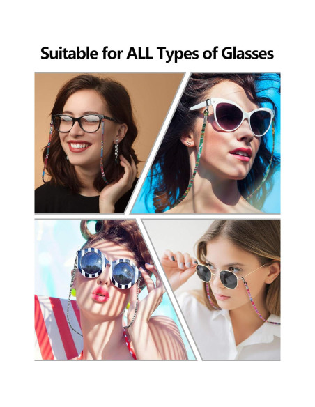 Cadena para Gafas Frienda 8 Piezas Ajustable Unisex