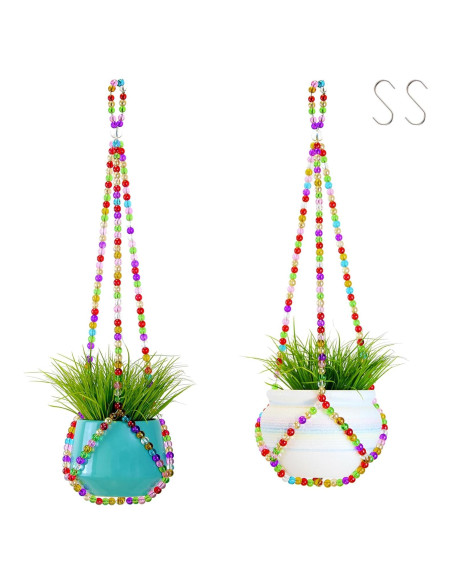 Colgador de Plantas de Macramé Genérico 43 cm Multicolor