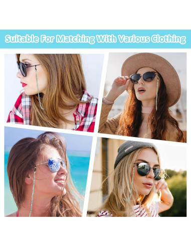 Cadena de Gafas Molain 70cm Cristal Sanador para Mujeres