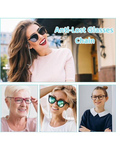Cadena de Gafas Molain 70cm Cristal Sanador para Mujeres