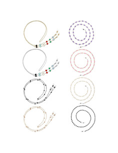 Cadena de Gafas Frienda 8 Piezas con Perlas Elegantes