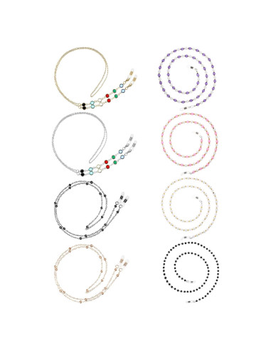 Cadena de Gafas Frienda 8 Piezas con Perlas Elegantes