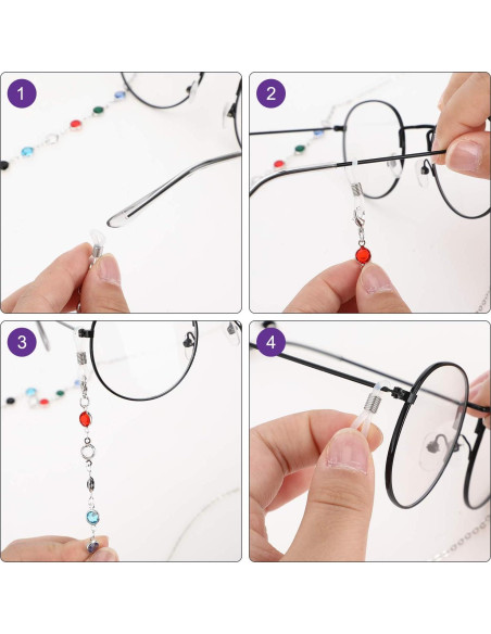 Cadena de Gafas Frienda 8 Piezas con Perlas Elegantes