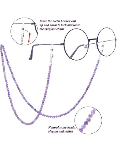 Cadena de Gafas KAI Top Amatista para Mujeres