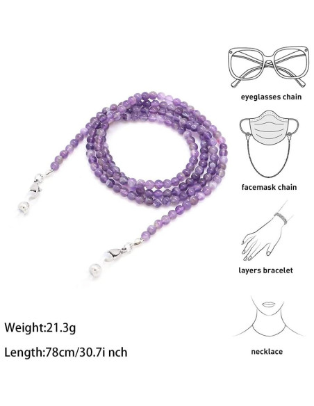 Cadena de Gafas KAI Top Amatista para Mujeres