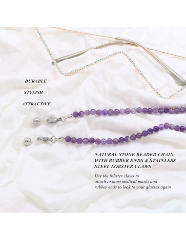 Cadena de Gafas KAI Top Amatista para Mujeres