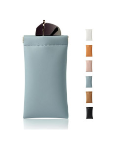 Estuche para Gafas MEIBOOCH de Cuero Suave Grande