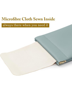 Estuche para Gafas MEIBOOCH de Cuero Suave Grande 2