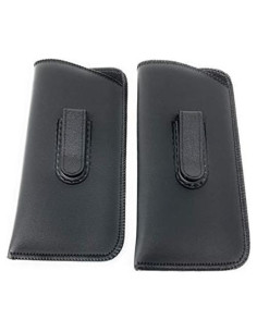 Funda suave para gafas - 2 paquetes Negro Vinilo