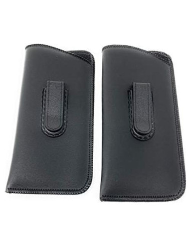 Funda suave para gafas - 2 paquetes Negro Vinilo