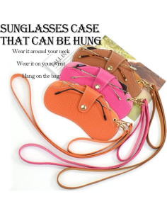 Estuche para Gafas Funda Suave Portátil Cereza 18x9 cm 2