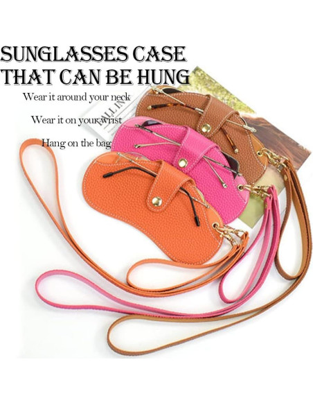 Estuche para Gafas Funda Suave Portátil Cereza 18x9 cm