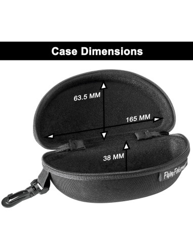 Funda de Gafas de Sol Flying Fisherman Clásica Negra