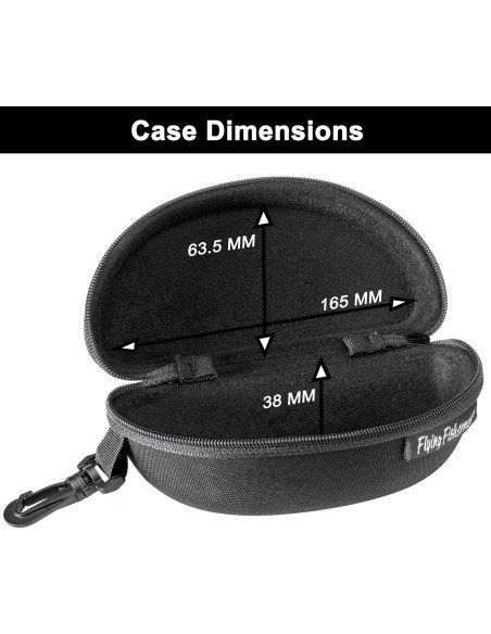 Funda de Gafas de Sol Flying Fisherman Clásica Negra
