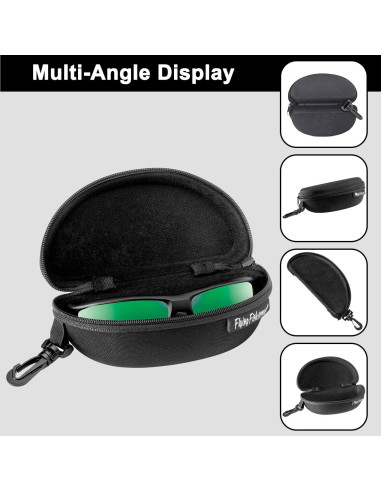 Funda de Gafas de Sol Flying Fisherman Clásica Negra