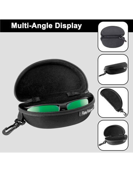Funda de Gafas de Sol Flying Fisherman Clásica Negra