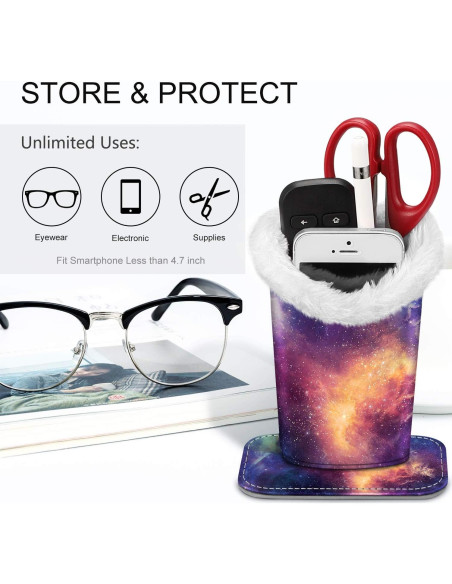 Soporte de Gafas Fintie Galaxia con Forro de Felpa