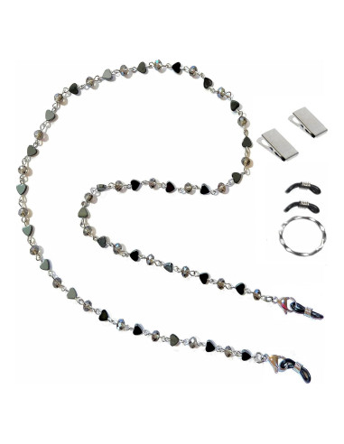 Cadena de Cristal Beads Hidden Hollow 71cm Soporte Gafas