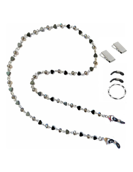 Cadena de Cristal Beads Hidden Hollow 71cm Soporte Gafas