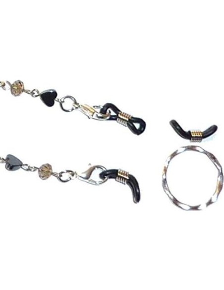 Cadena de Cristal Beads Hidden Hollow 71cm Soporte Gafas