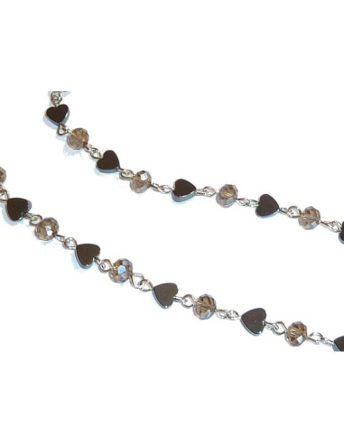 Cadena de Cristal Beads Hidden Hollow 71cm Soporte Gafas