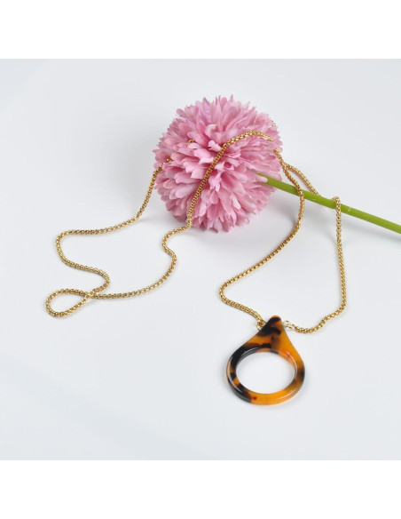 Cadena de Gafas de Sol Acero Inoxidable Dorado 75 cm