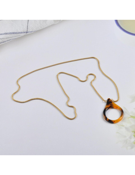 Cadena de Gafas de Sol Acero Inoxidable Dorado 75 cm