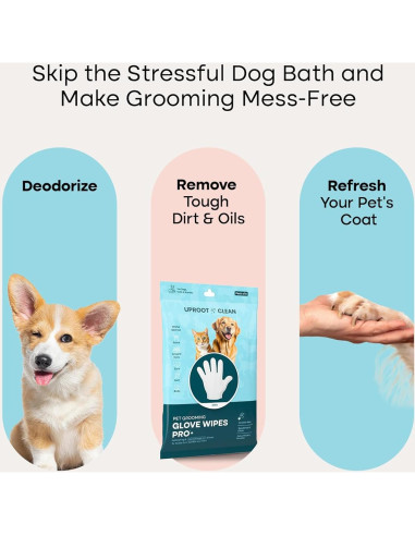 Guantes de Limpieza para Mascotas Uproot Clean - Paquete de 6