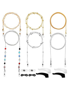 Cadena de Gafas Frienda 6 Piezas con Perlas para Mujeres