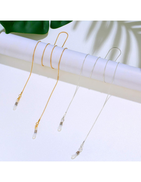 Cadena de Gafas Frienda 6 Piezas con Perlas para Mujeres