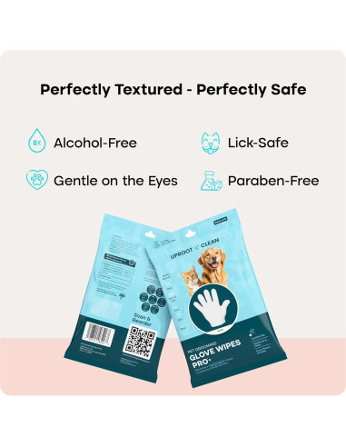 Guantes de Limpieza para Mascotas Uproot Clean - Paquete de 6