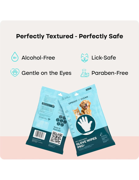Guantes de Limpieza para Mascotas Uproot Clean - Paquete de 6