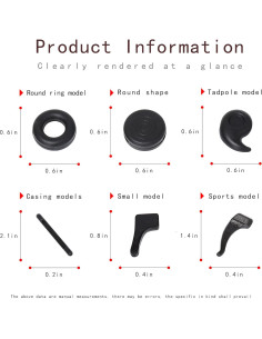 20 Pares Sujetadores de Gafas SooGree Antideslizantes Silicona 2