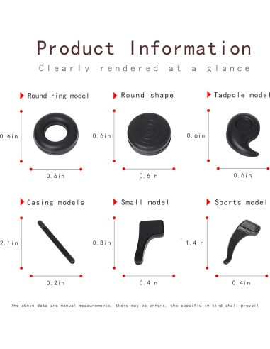 20 Pares Sujetadores de Gafas SooGree Antideslizantes Silicona