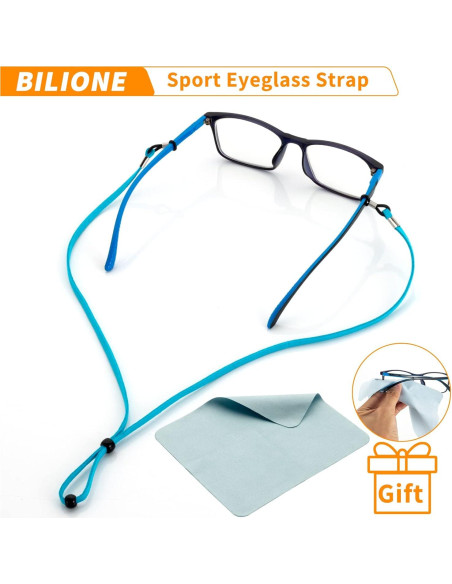 BILIONE Correa para Gafas 6 Pcs Ajustable Multicolor