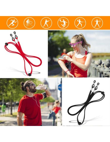 BILIONE Correa para Gafas 6 Pcs Ajustable Multicolor