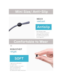 Agarraderas de Templo OPUGIT Silicona Antideslizantes 10 Pares 2