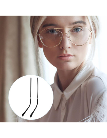 Brazos de Reemplazo para Gafas Metal Hemobllo 140mm Negro