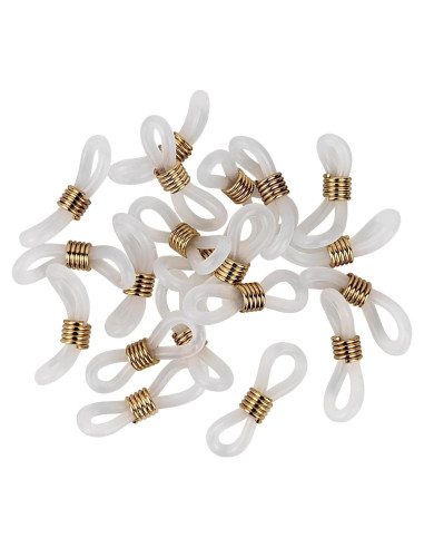 20 Conectores de Cadena para Gafas Silicona Kuyaehe Ajustables